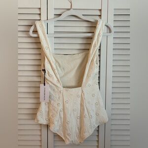 WeWoreWhat Ivory Eyelet One-Piece